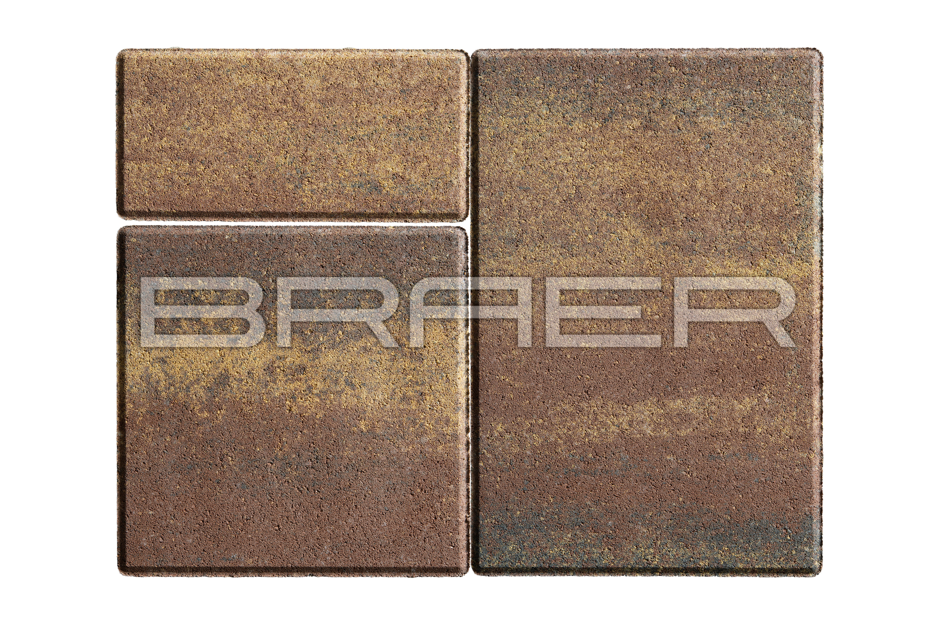 Тротуарная плитка Старый город Ландхаус, Color Mix Мальва, 60 мм