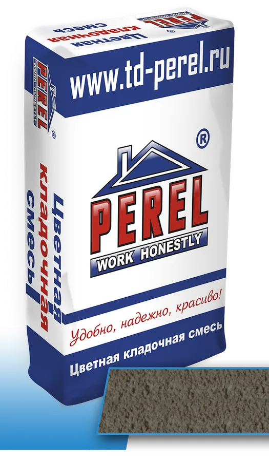 Цветная кладочная смесь Perel SL 0010 25 кг серый