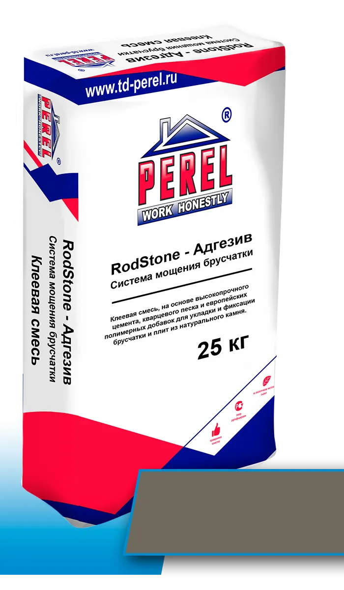 Клей для брусчатки Perel RodStone Адгезив серый 25 кг