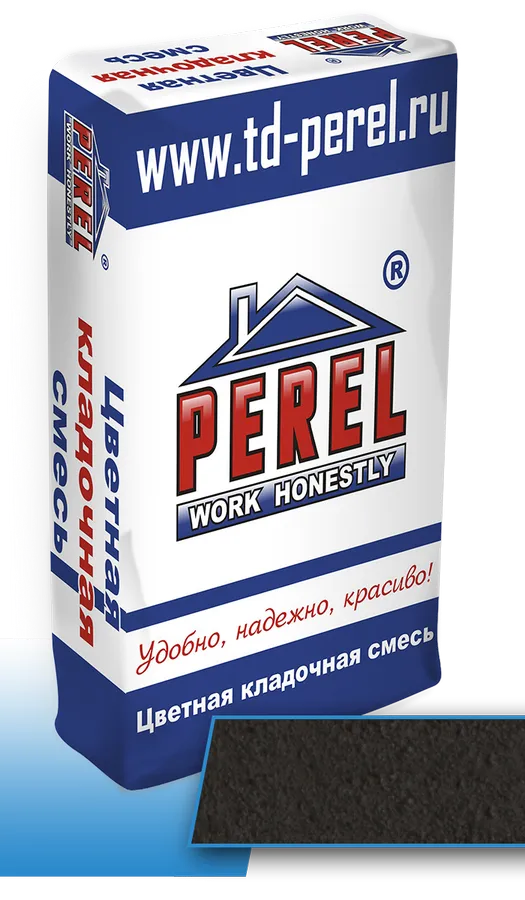 Цветная кладочная смесь Perel NL 0115 25 кг темно-серый