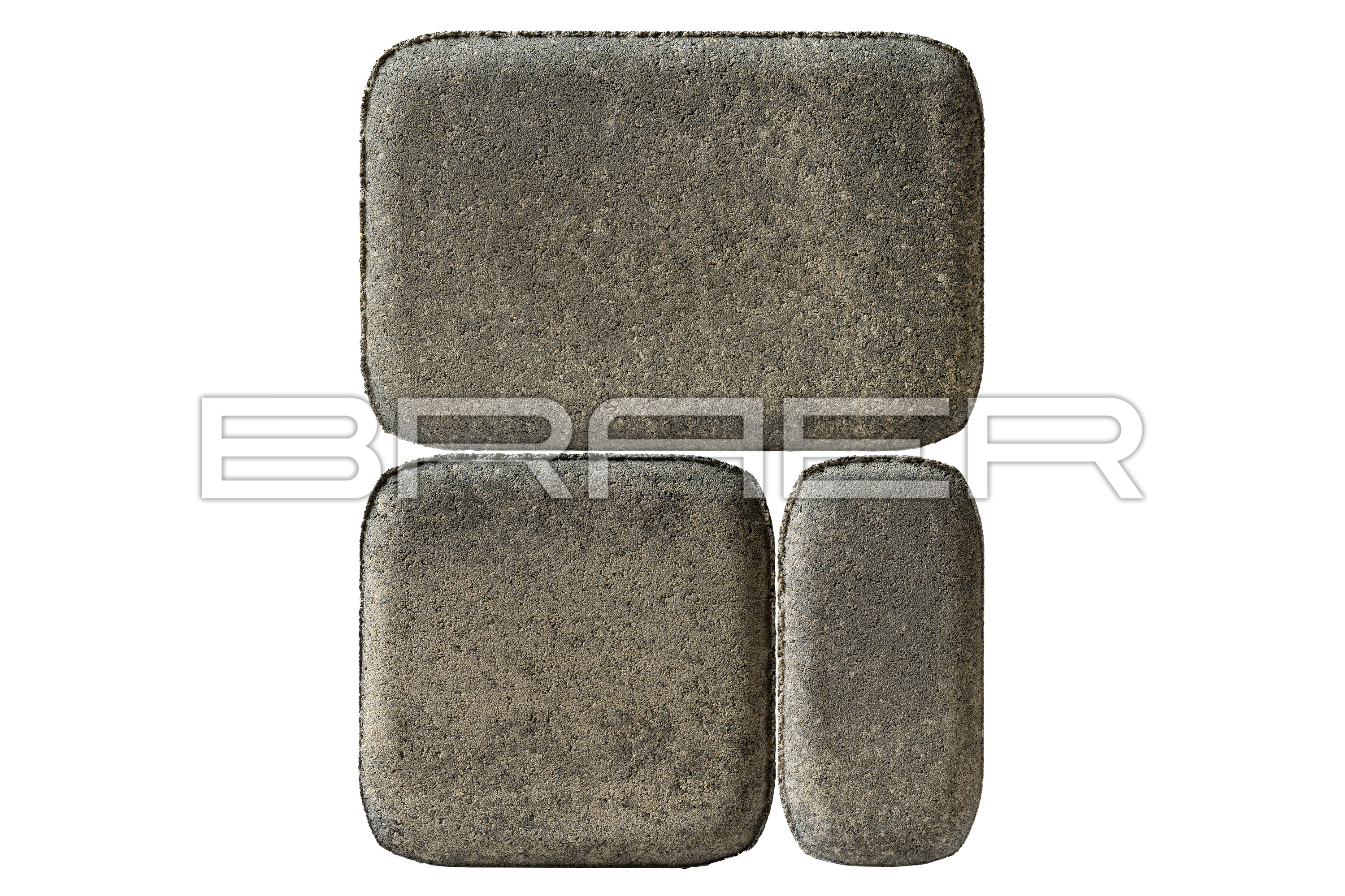 Тротуарная плитка Классико, Color Mix Туман, 60 мм