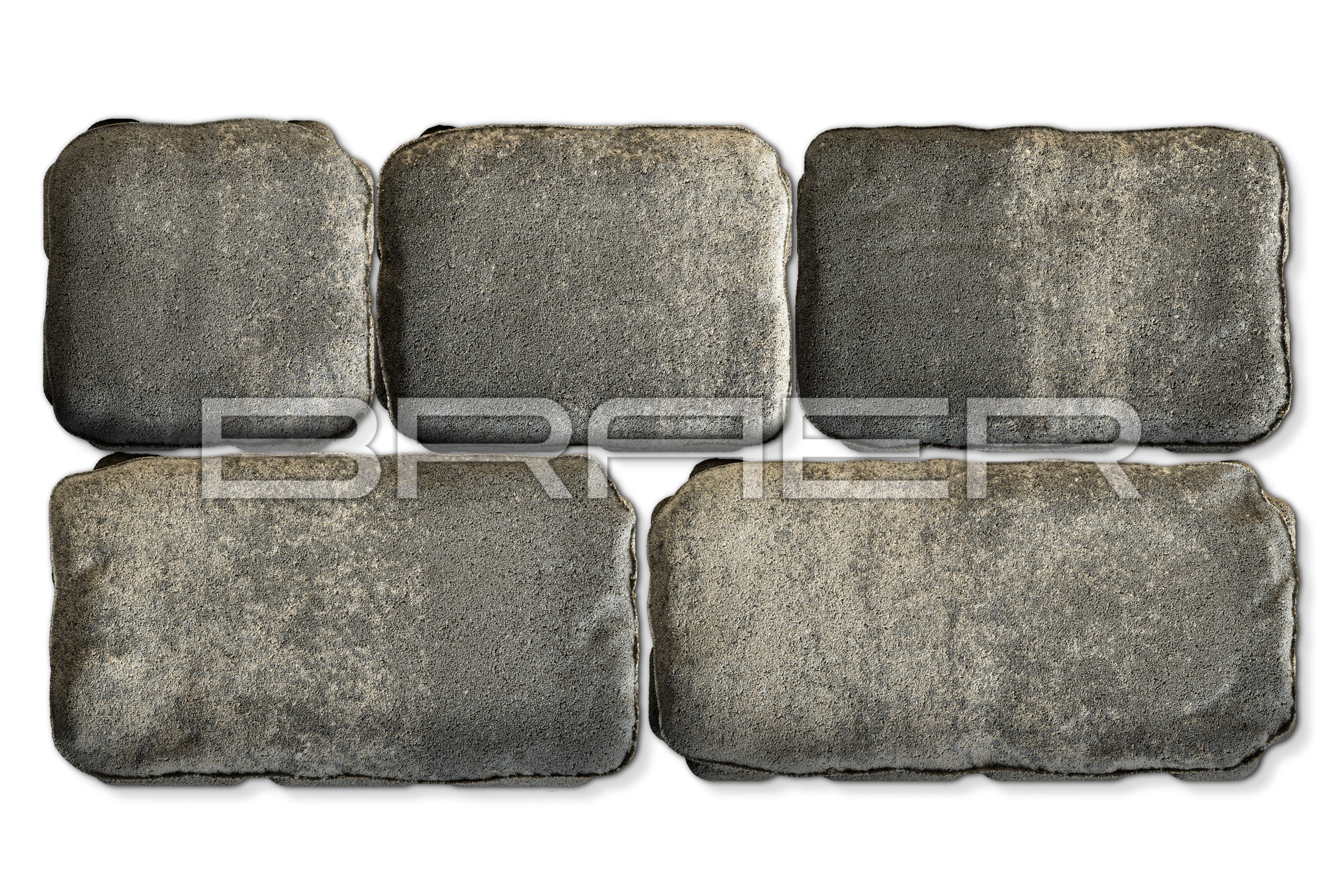 Тротуарная плитка Ривьера, Color Mix Туман, 60 мм