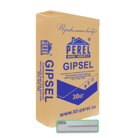 Гипсовый клей Perel Gipsel серый 30 кг