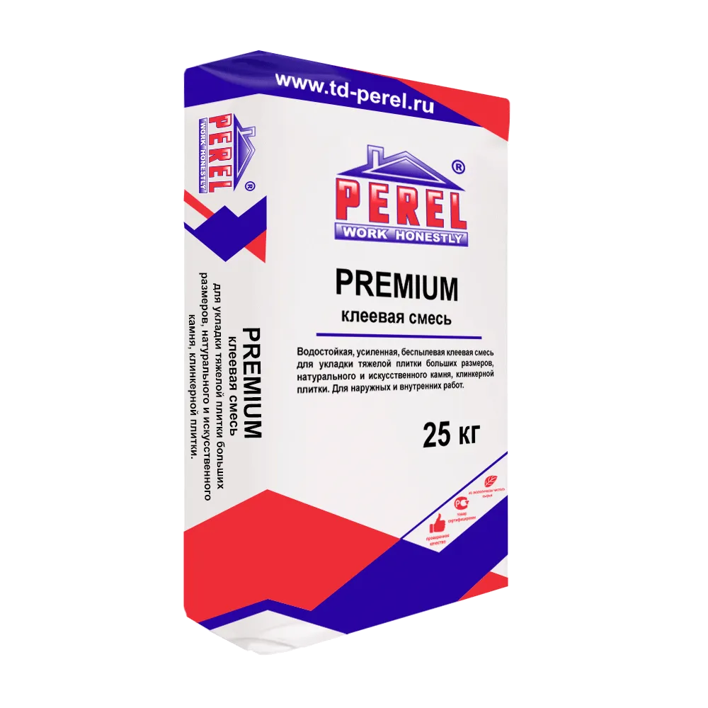 Клеевая смесь беспылевая Perel Premium базовый 25 кг